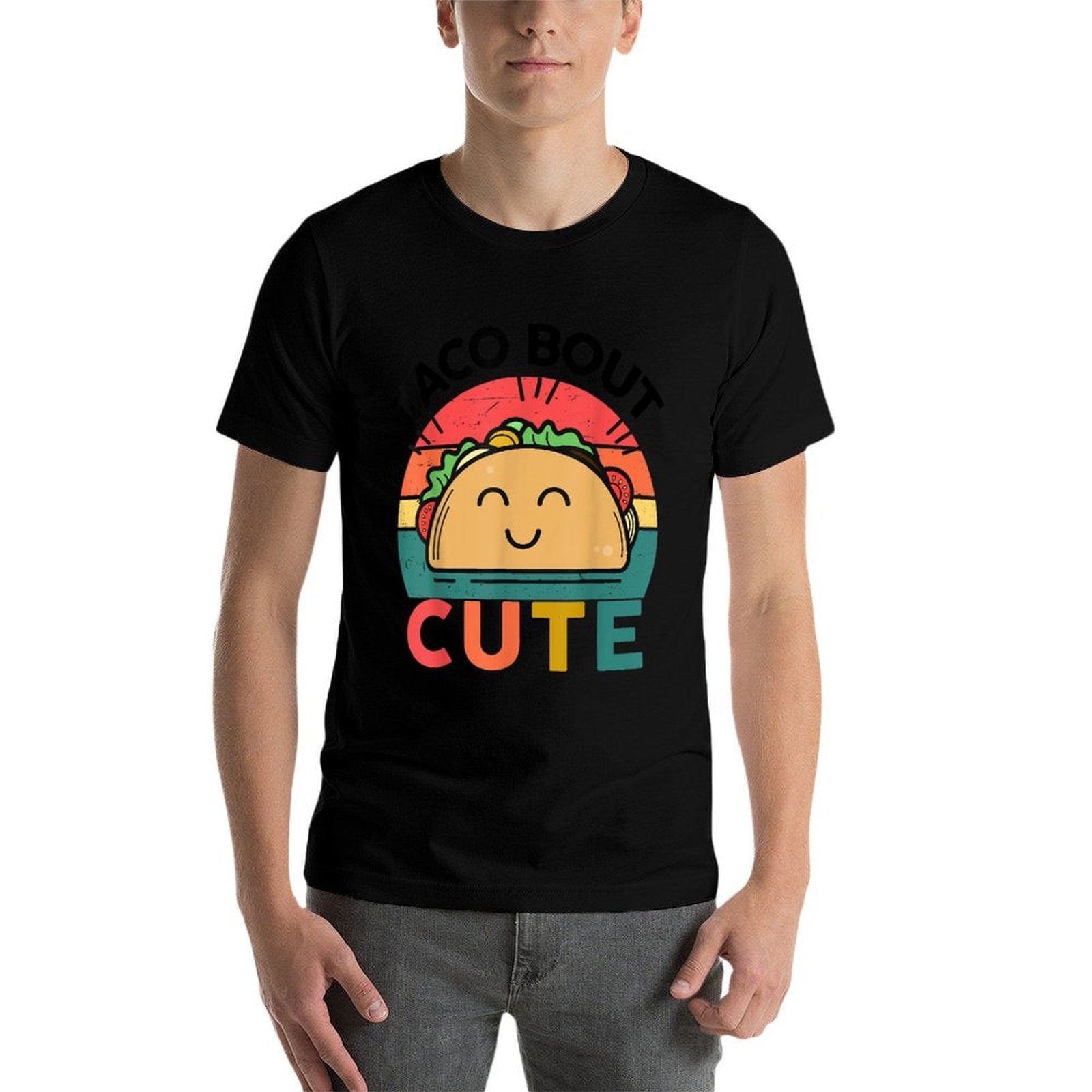 Taco Bout Cute Cinco De Mayo Funny Mexican Boy Girl Women  Heathered Texture T-Shirt