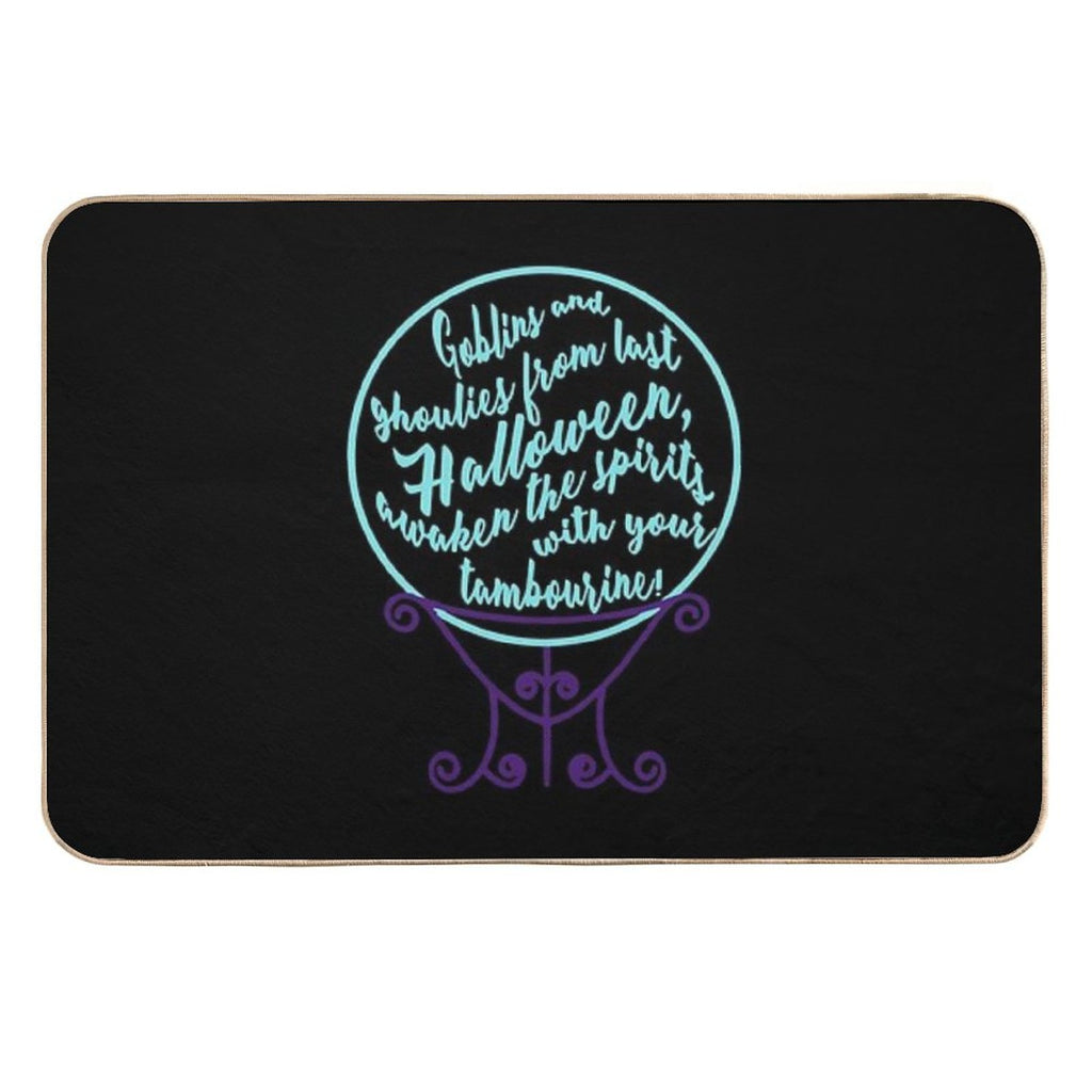 Madame Leota Inspired Crystal Ball Version 2  Non-Slip Bath Mat