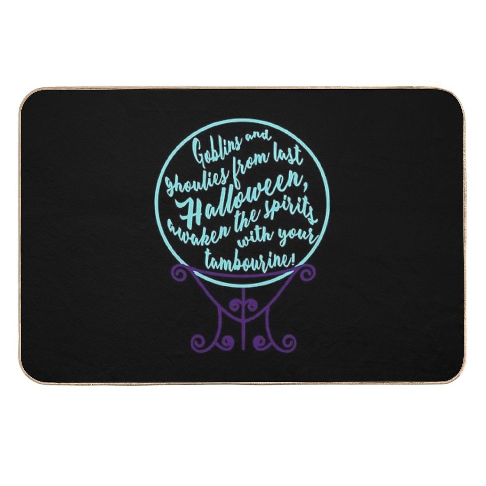 Madame Leota Inspired Crystal Ball Version 2  Non-Slip Bath Mat