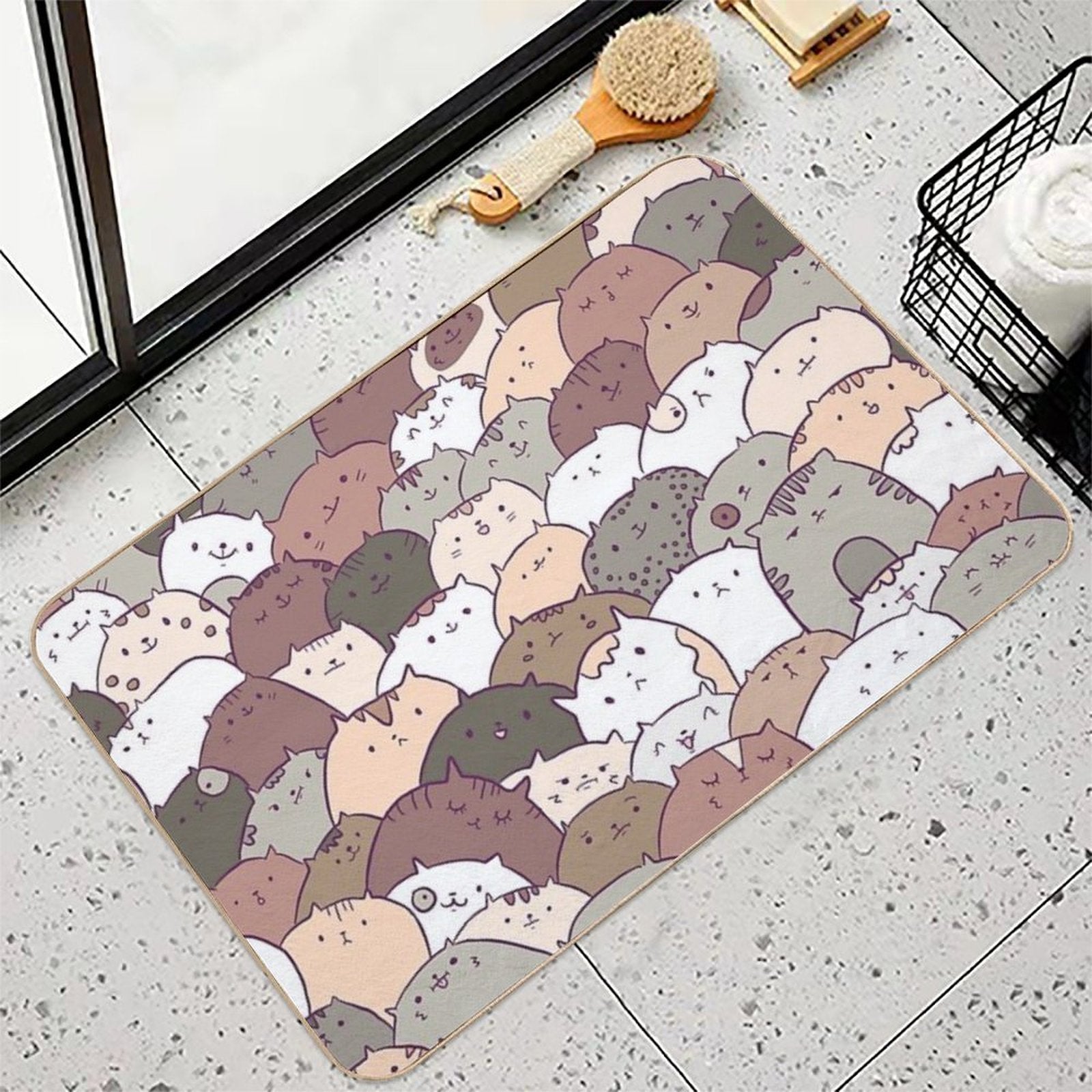 Lots of Cats  High-Traffic Bath Mat