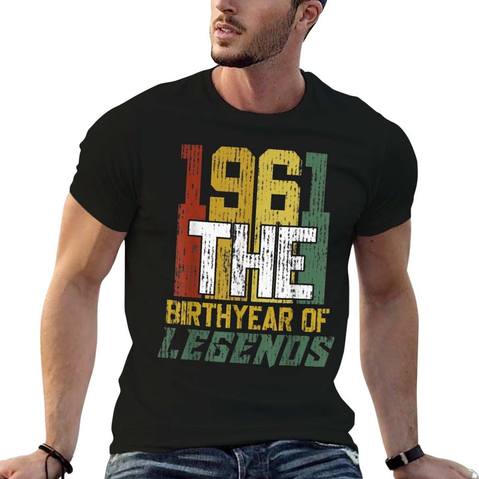 60th Gifts Vintage 1961 Birth Year Of Legends 60th Birthday  Durable T-Shirt