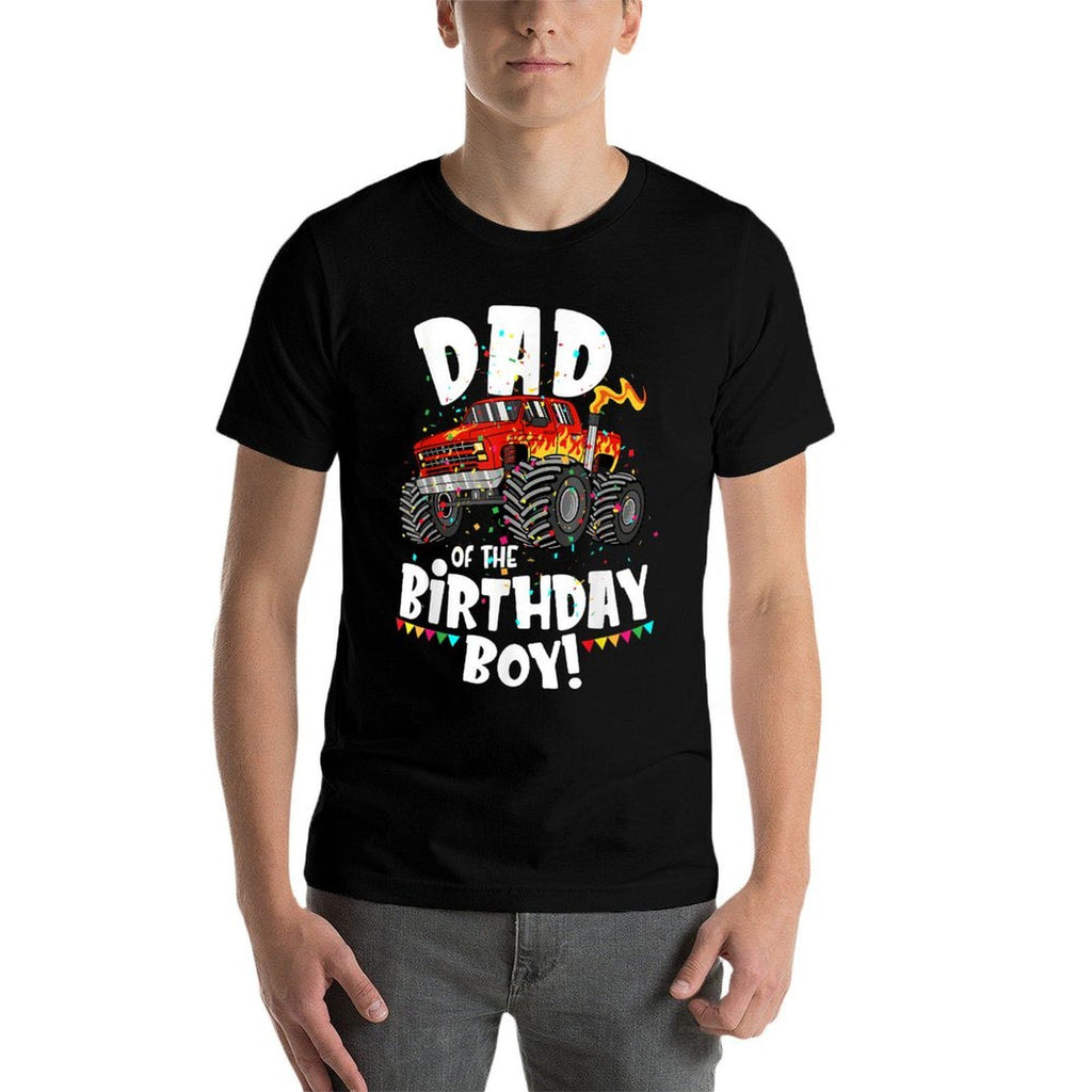 Funny Monster Truck Dad Of The Birthday Boy Gift For Him  Moisture-wicking T-Shirt
