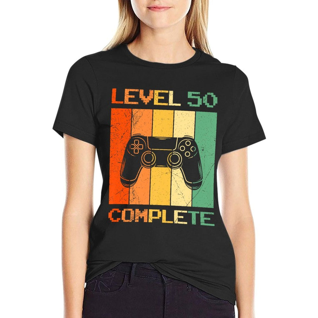 50th Birthday LEVEL 50 COMPLETE Party B-Day 50 Years Premium  Quick-drying T-Shirt
