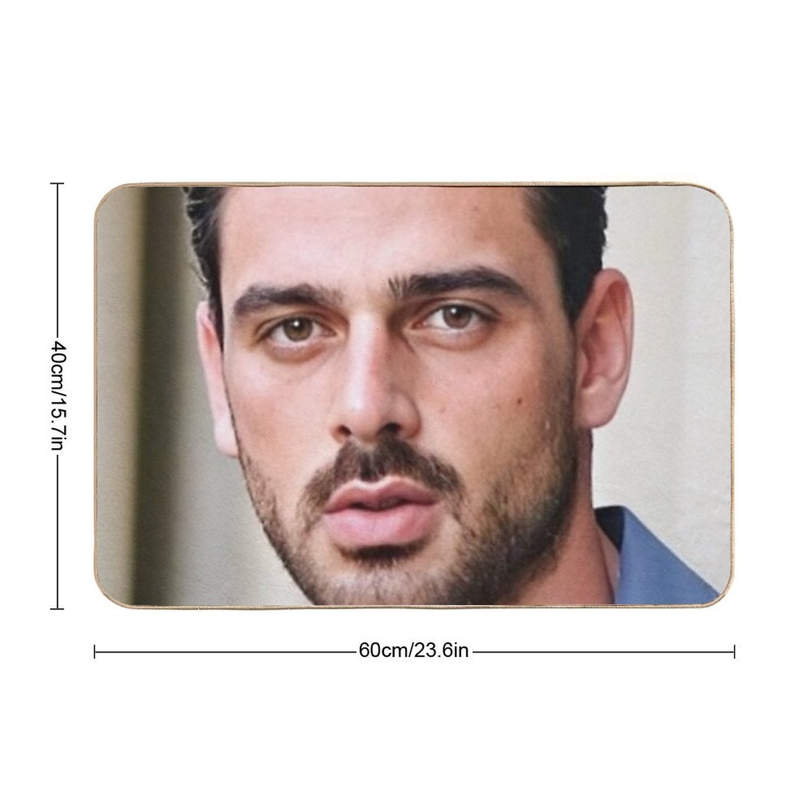 Michele Morrone  High-Traffic Bath Mat