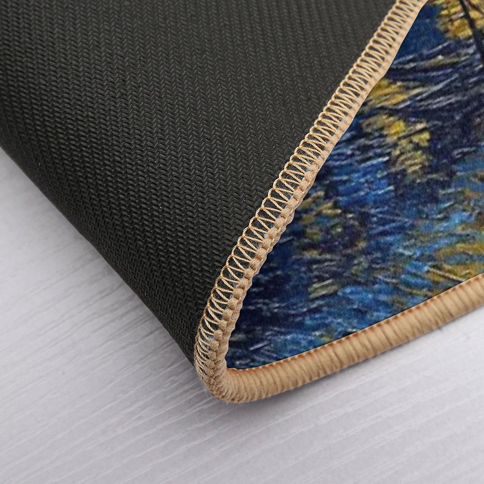 Starry Night Over The Rhone - Van Gogh (Re-edited)  Versatile Bath Mat