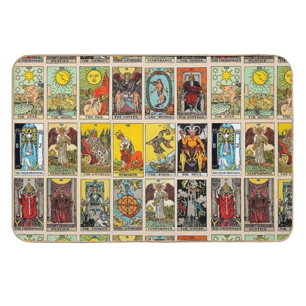 Tarot Cards  Fade-Resistant Bath Mat