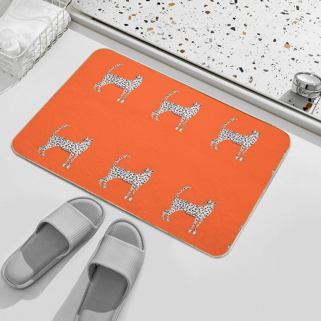 Pink Leopard  Pet-Safe Bath Mat