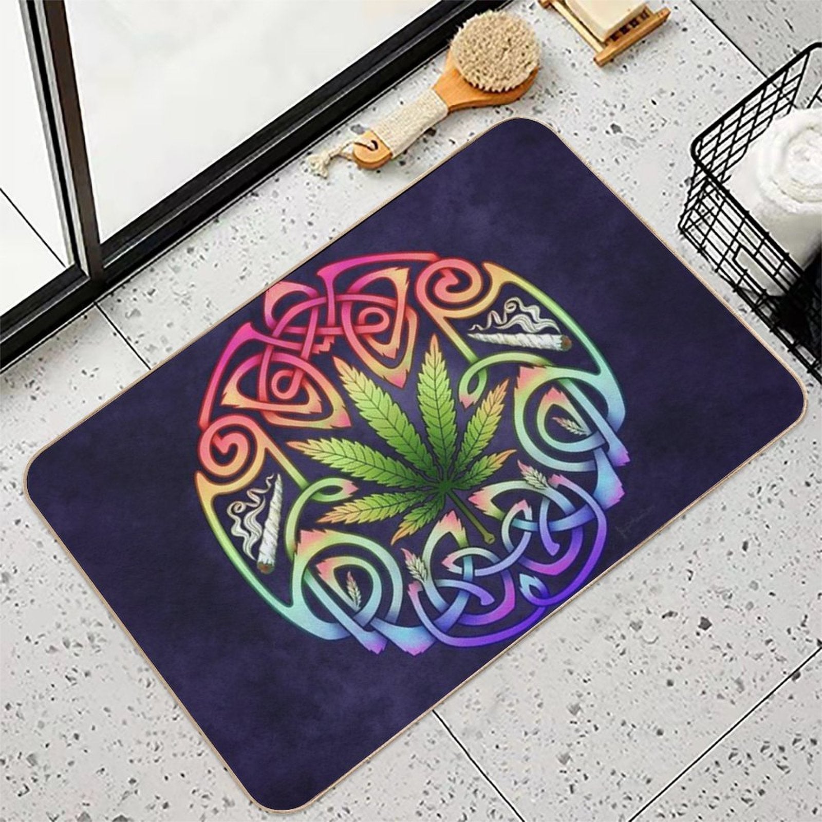 Celtic Cannabis Smokes  Absorbent Bath Mat