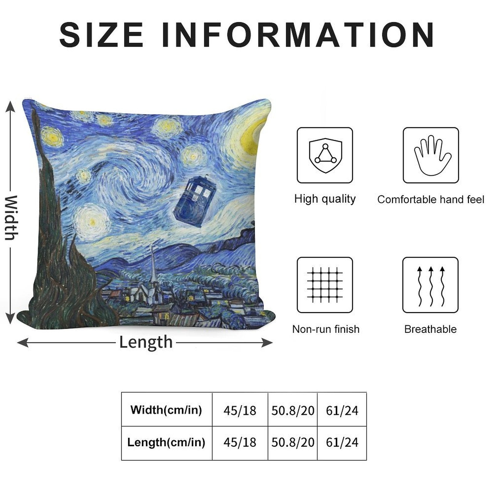 Vincent And The Doctor Soft Washable Throw Pillow