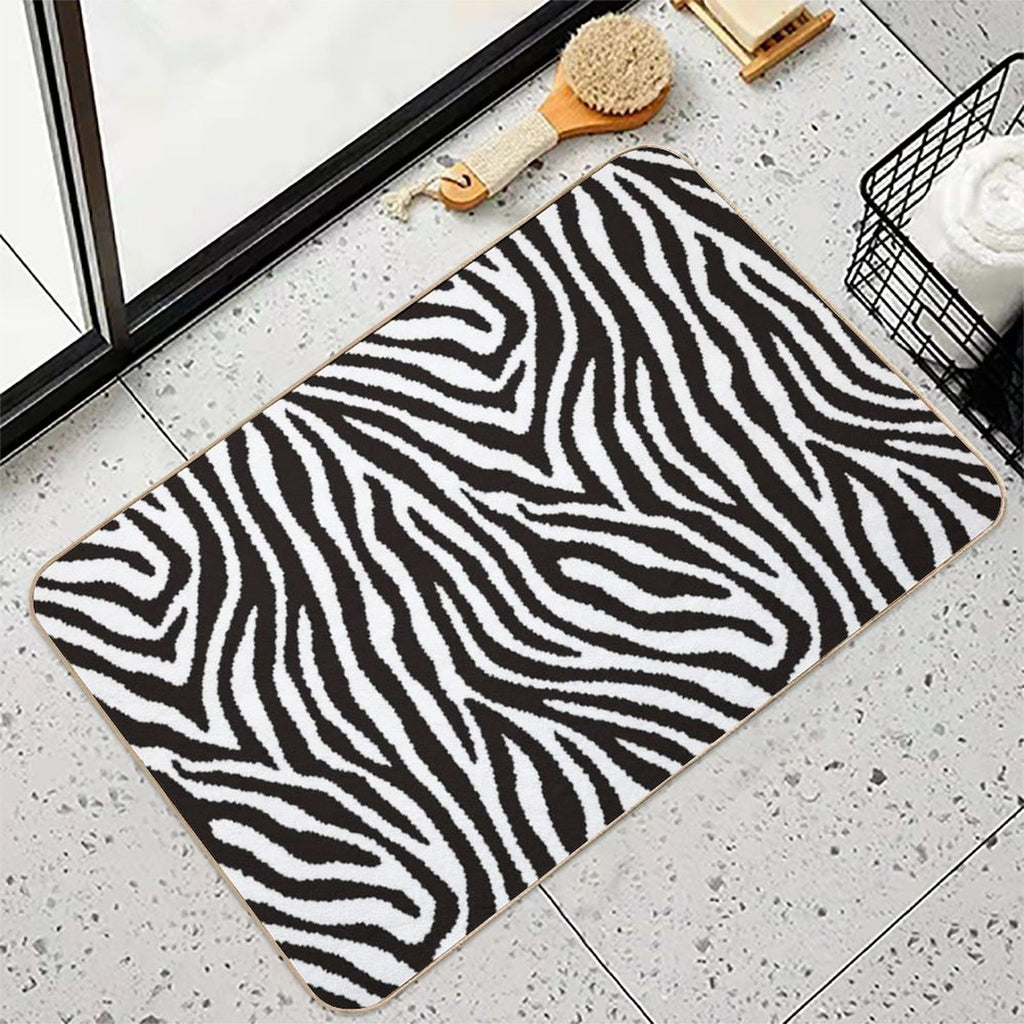 Zebra Pattern  Pet-Safe Bath Mat