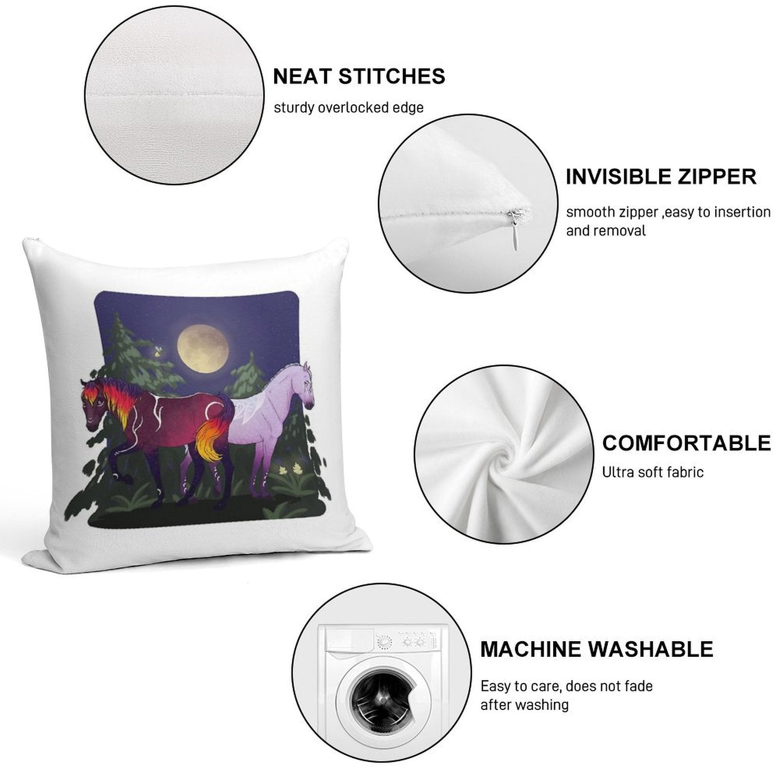 Umbra And Ayla Star Stable Soft Gift Ready Throw Pillow