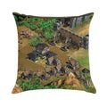 Age of Empires II Town Soft Reinforced Edging Throw Pillow