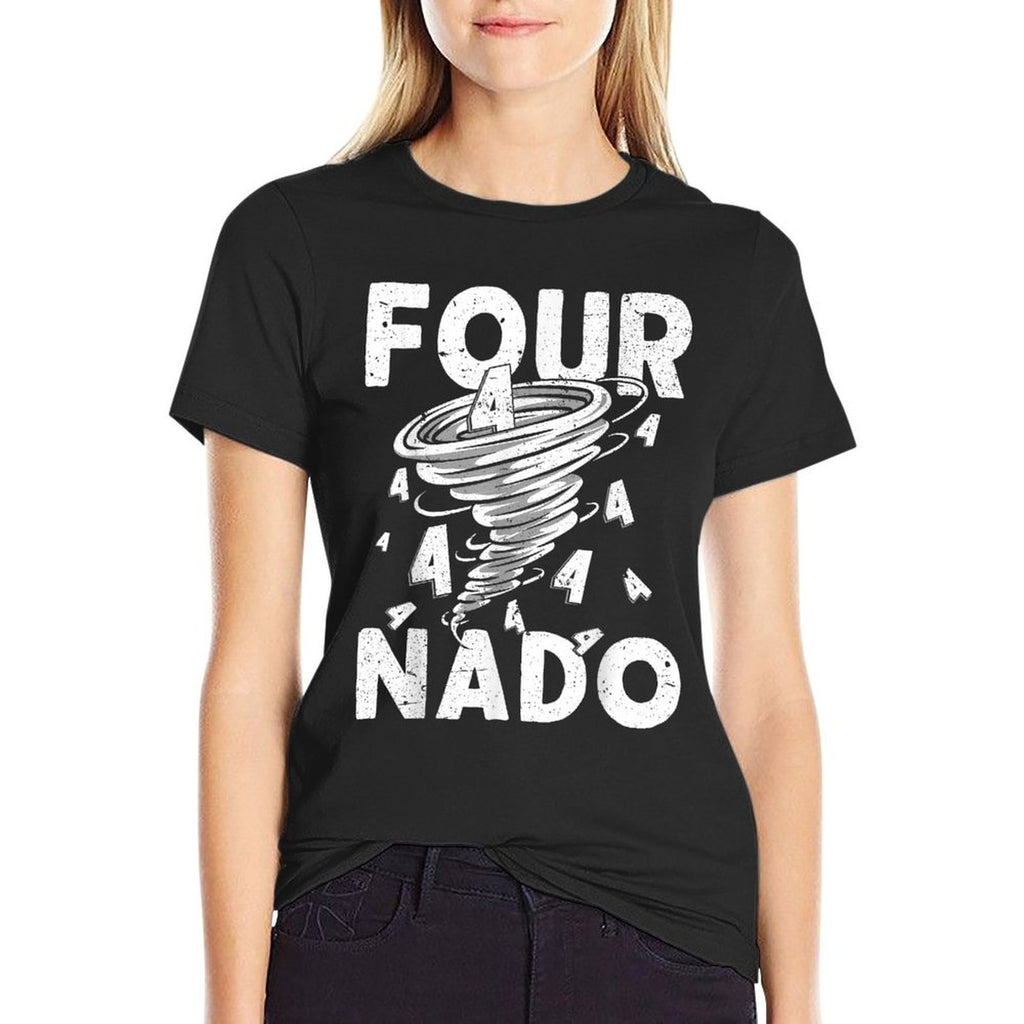 Four Nado Fournado 4th Birthday 4 Years Old Kids Boys Girls  Lightweight T-Shirt