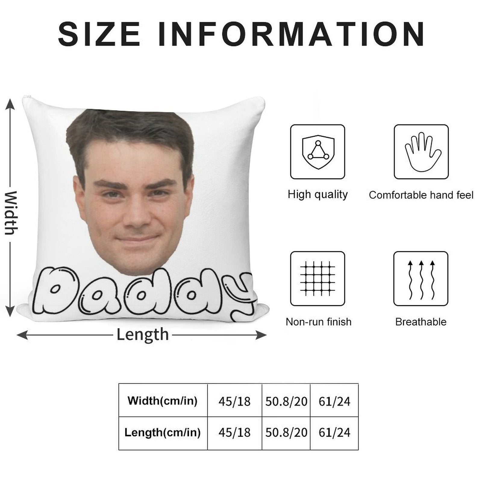 Ben Shapiro Daddy Soft Washable Throw Pillow