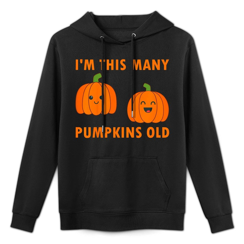 Kids 2 Year Old Boy Pumpkin Halloween 2nd Birthday Kids Cotton-Polyester Blend Hoodie