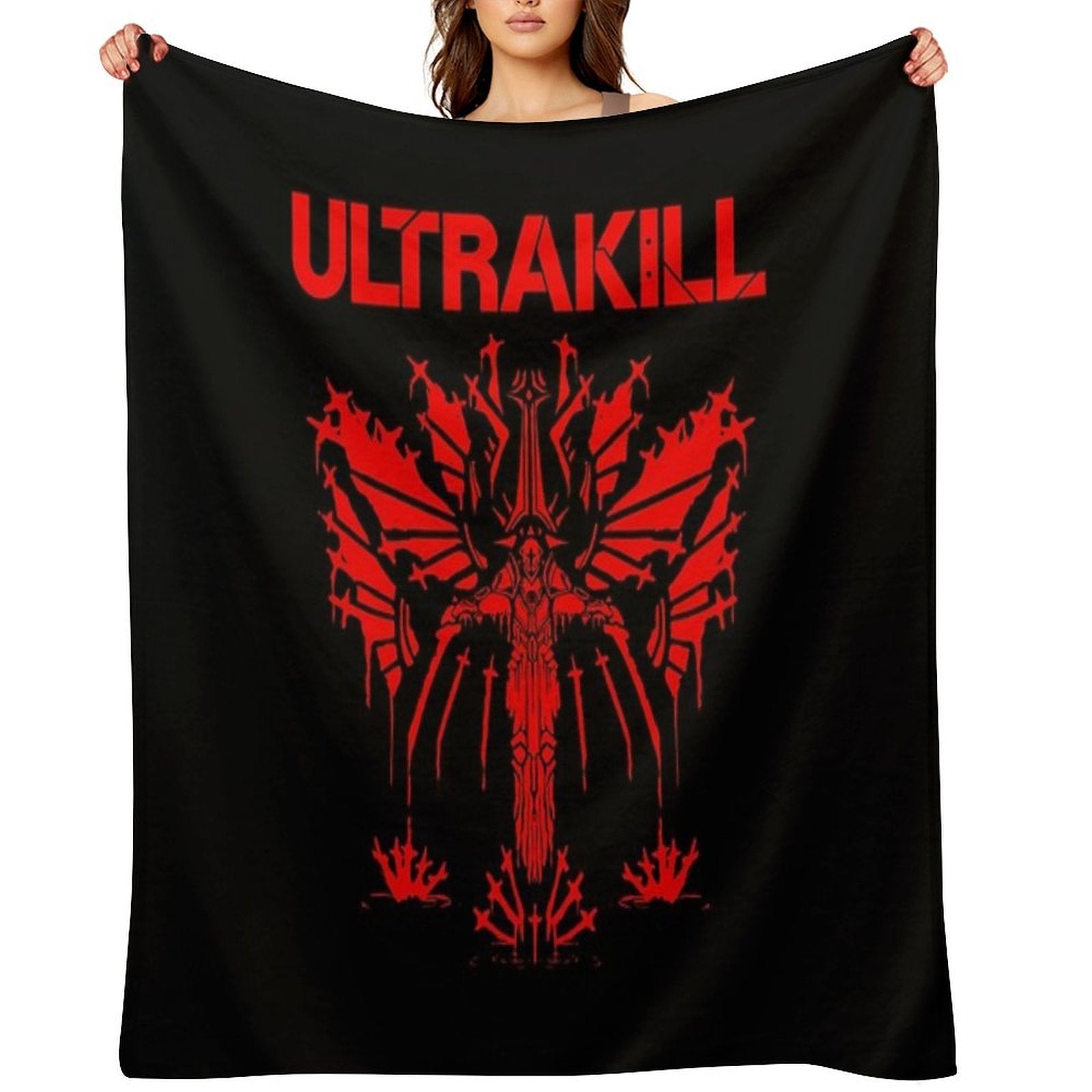 Ultrakill, Ultrakill Gabriel, Gabriel Ultrakill Eco-conscious Throw Blanket