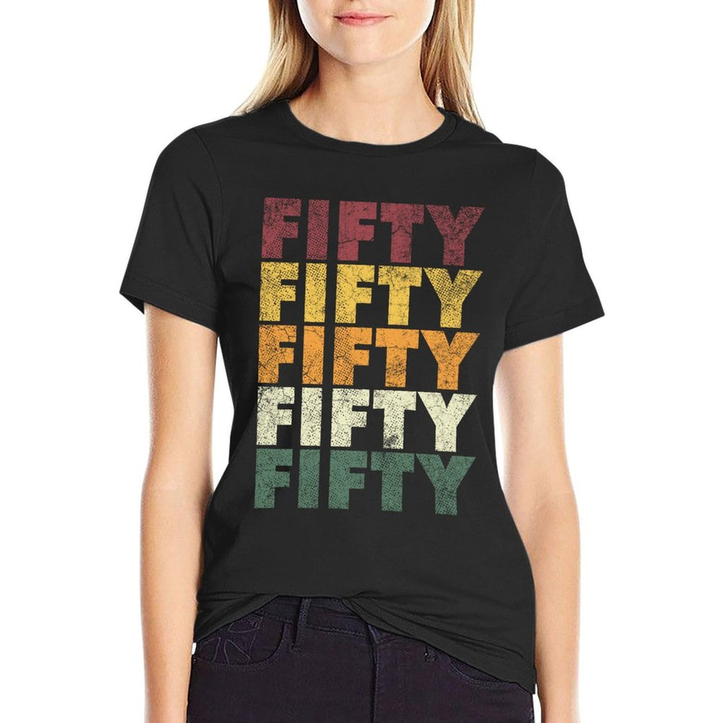 Fifty Retro 1971 50th Birthday Gift Classic 50 Years Old  Graphic-printed T-Shirt