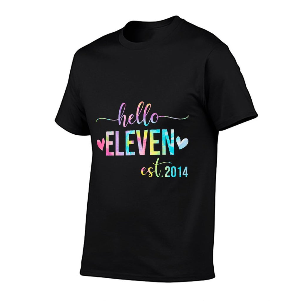 Hello Eleven Est 2014 11 Years Old 11th Birthday Girls Boys  Affordable Price T-Shirt