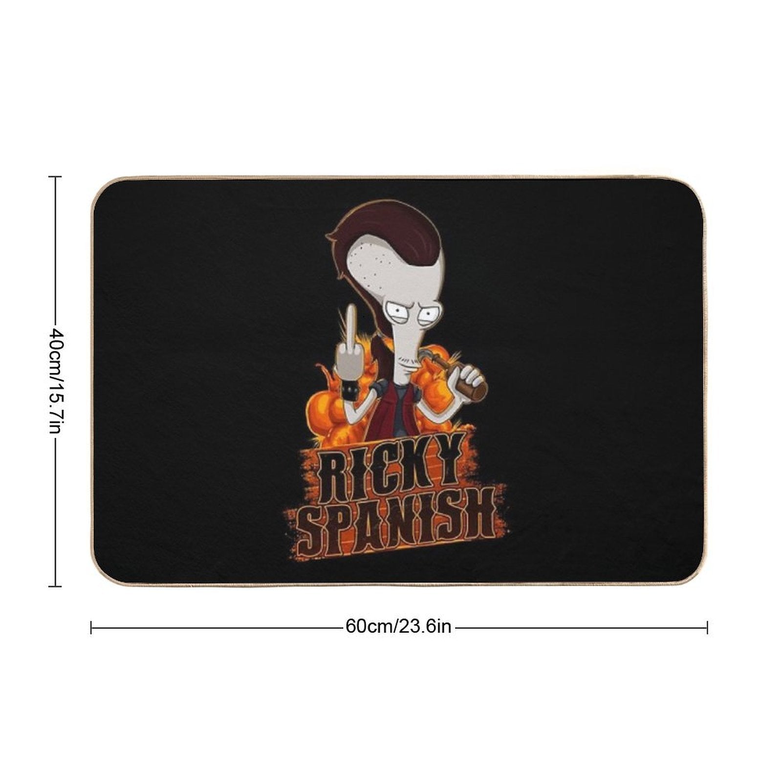 Ricky Spanish Durable Bath Mat