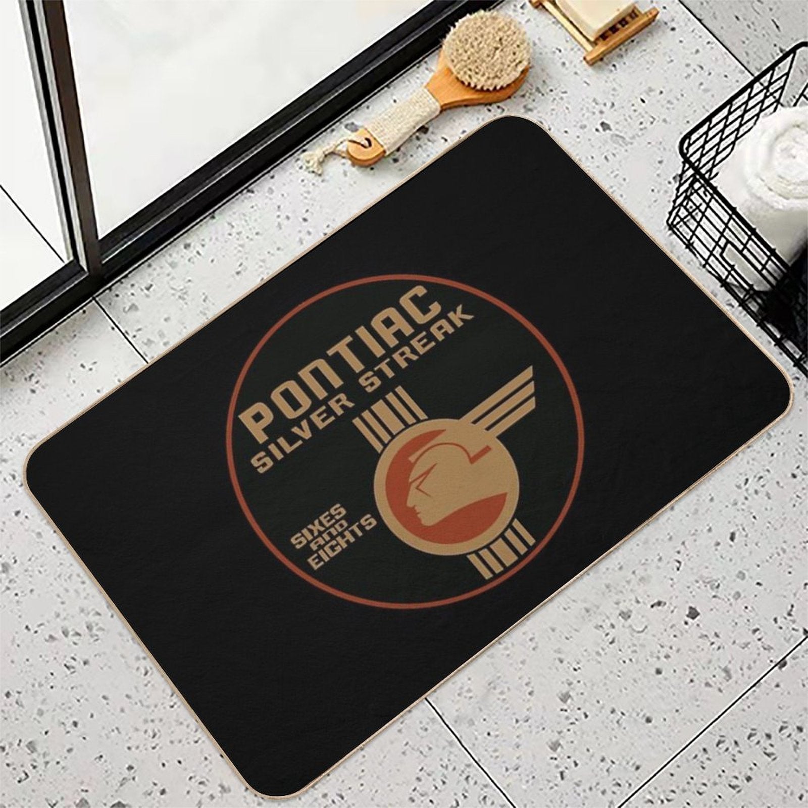 Pontiac Silver Streak 6's & 8's  Repositionable Bath Mat
