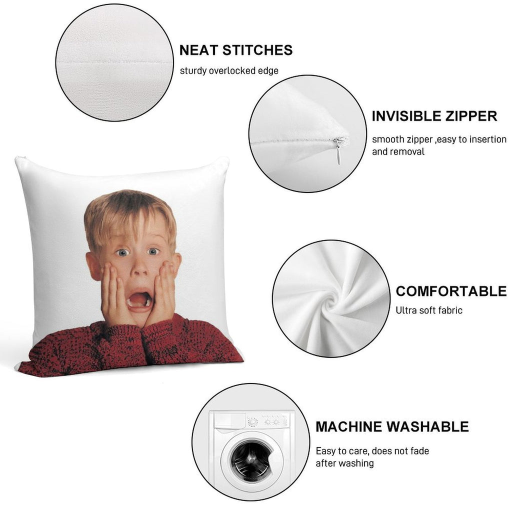 Home Alone Soft Durable Construction Throw Pillow