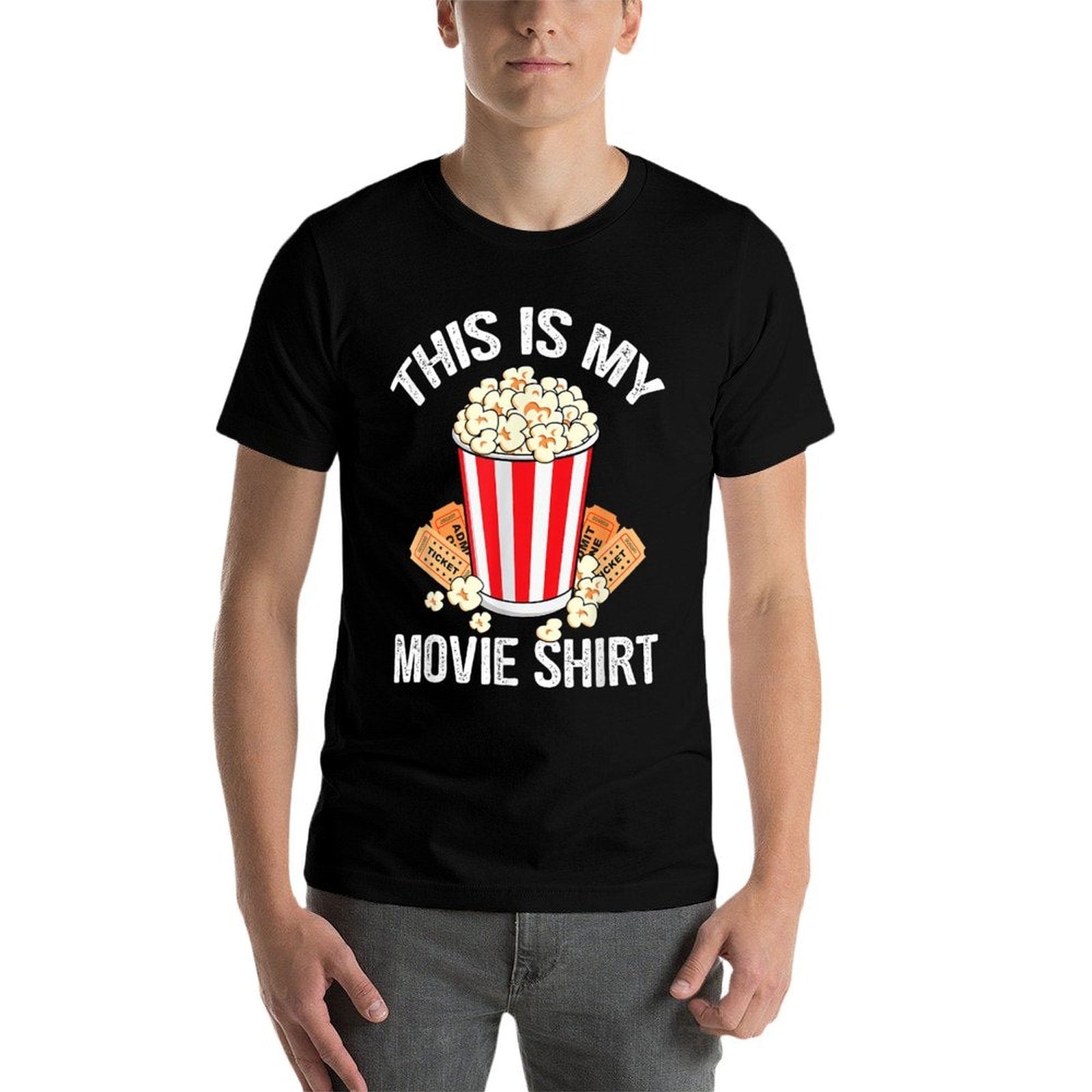 This Is My Movie Popcorn Funny Movie Night  Durable T-Shirt