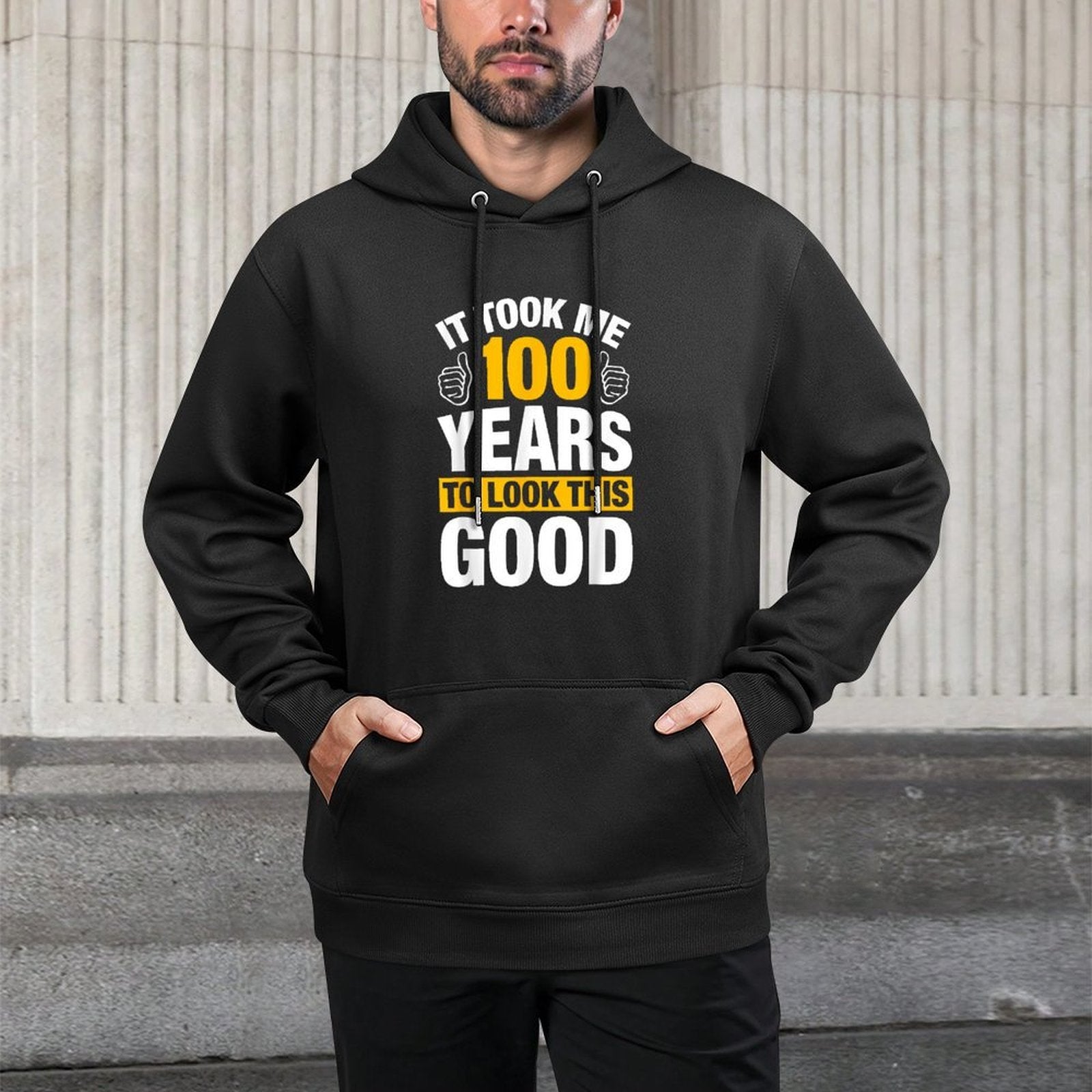 100th Birthday Design Cool 100 Years Old 100th Birthday Easy Care Hoodie
