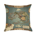 Avatar The Last Airbender Map Soft Durable Construction Throw Pillow