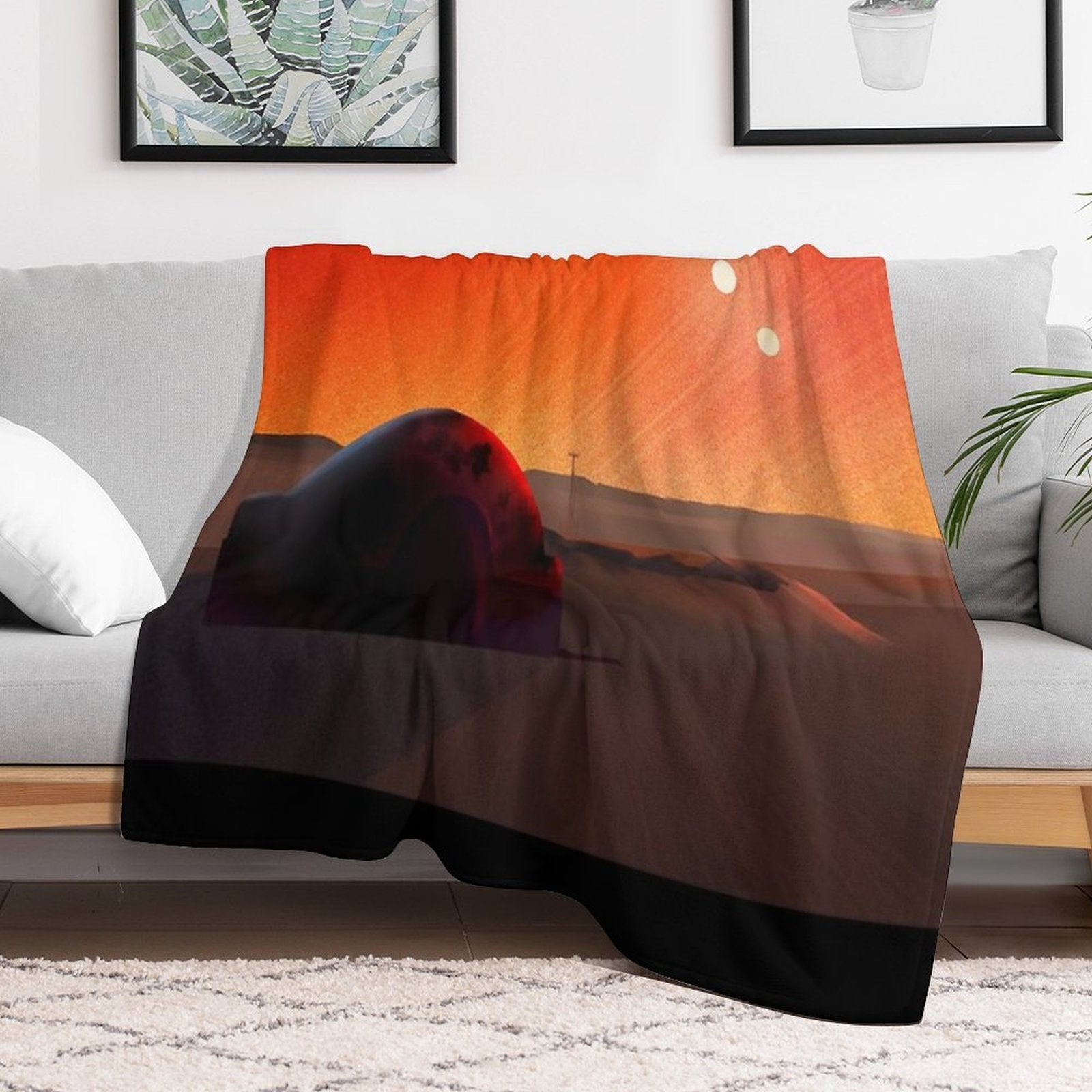 Tatooine Travel-friendly Throw Blanket