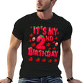 Kids 2 Year Old Strawberry Birthday Girl Sweet Fruit 2nd  Tagless Design T-Shirt
