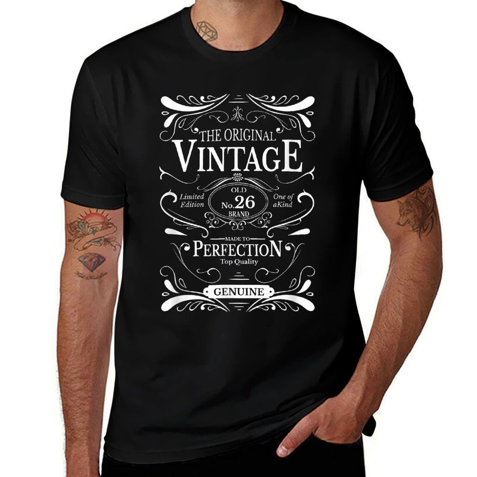 26th Birthday Gift Son Daughter 26 Year Old Men Women  Tagless Design T-Shirt