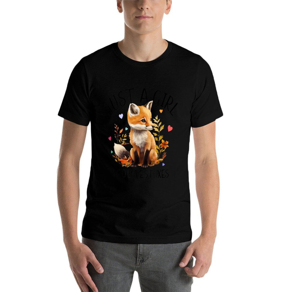 Just A Girl Who Loves Foxes Very Cute Design  Odor-resistant T-Shirt
