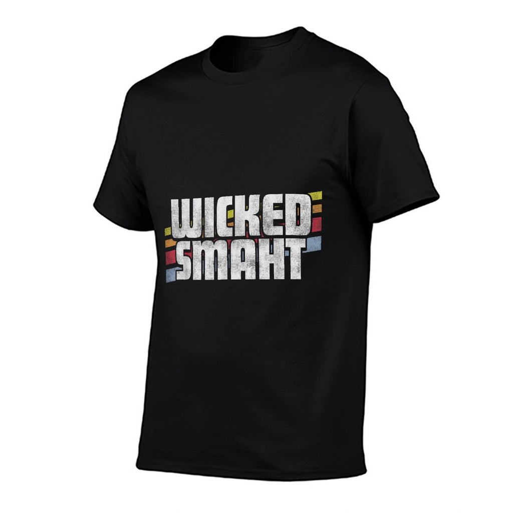 Wicked Smaht Funny Sayings Sarcastic Humor Joke Boston Gift  Summer-ready Fabric T-Shirt