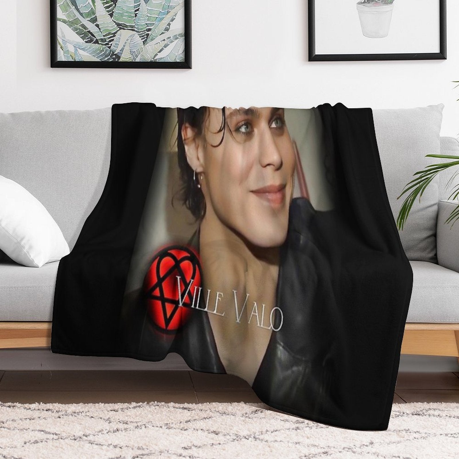 HIM- Ville_Valo_young_ Lightweight Throw Blanket