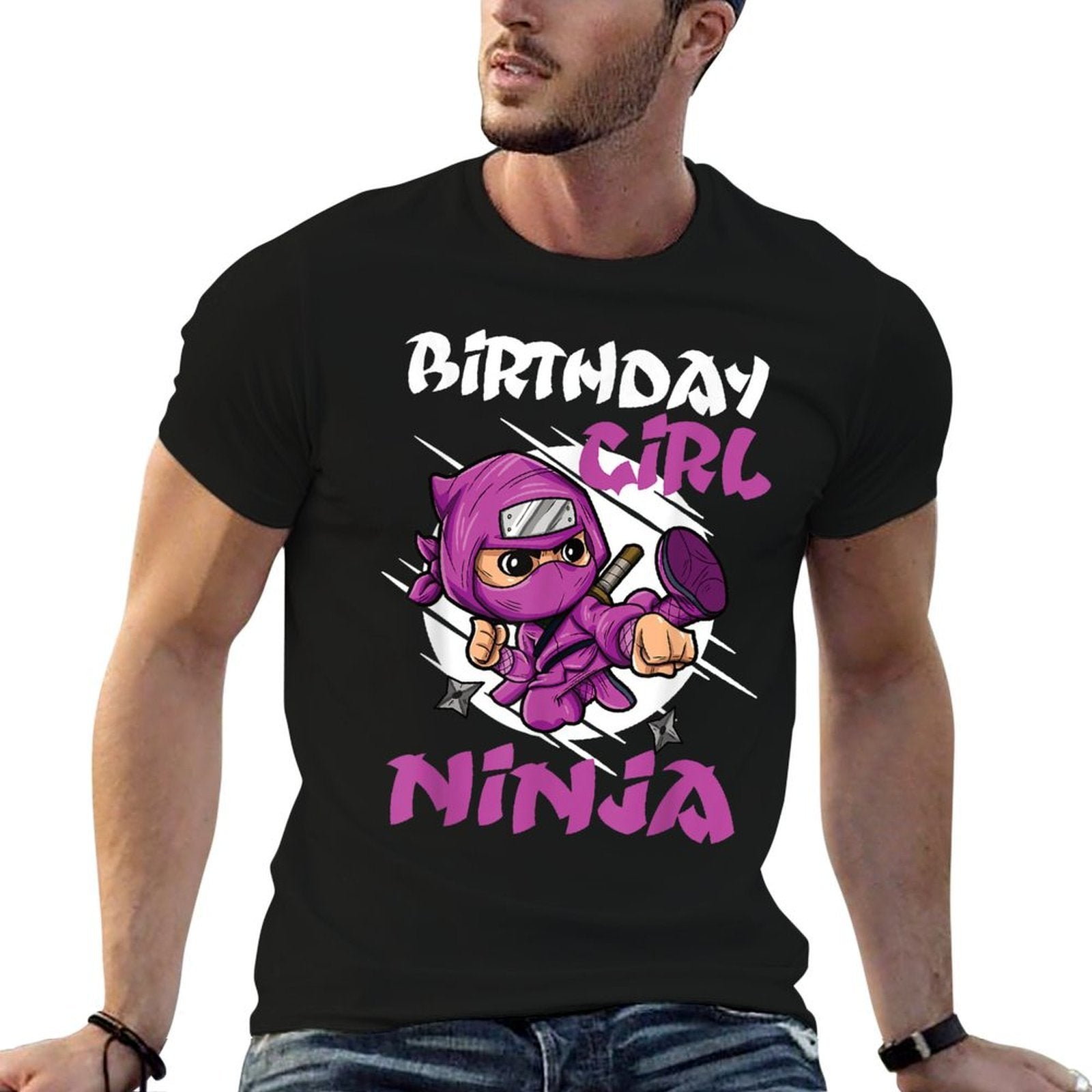 Birthday Girl Ninja Squad Kids Birthday Party Little Ninja  Breathable T-Shirt