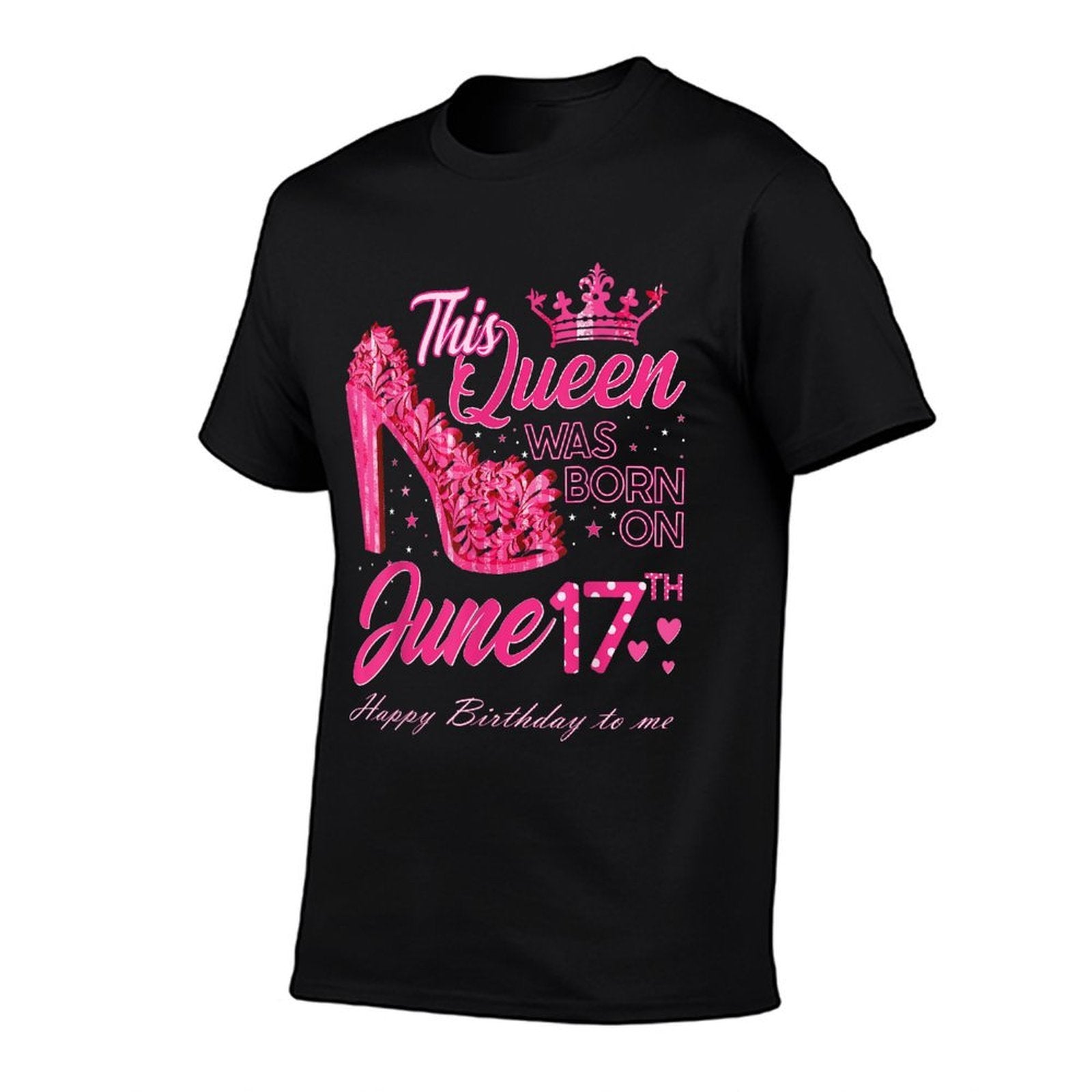 This Queen Was Born on June 17 High Heels June 17th Birthday  Relaxed-fit T-Shirt