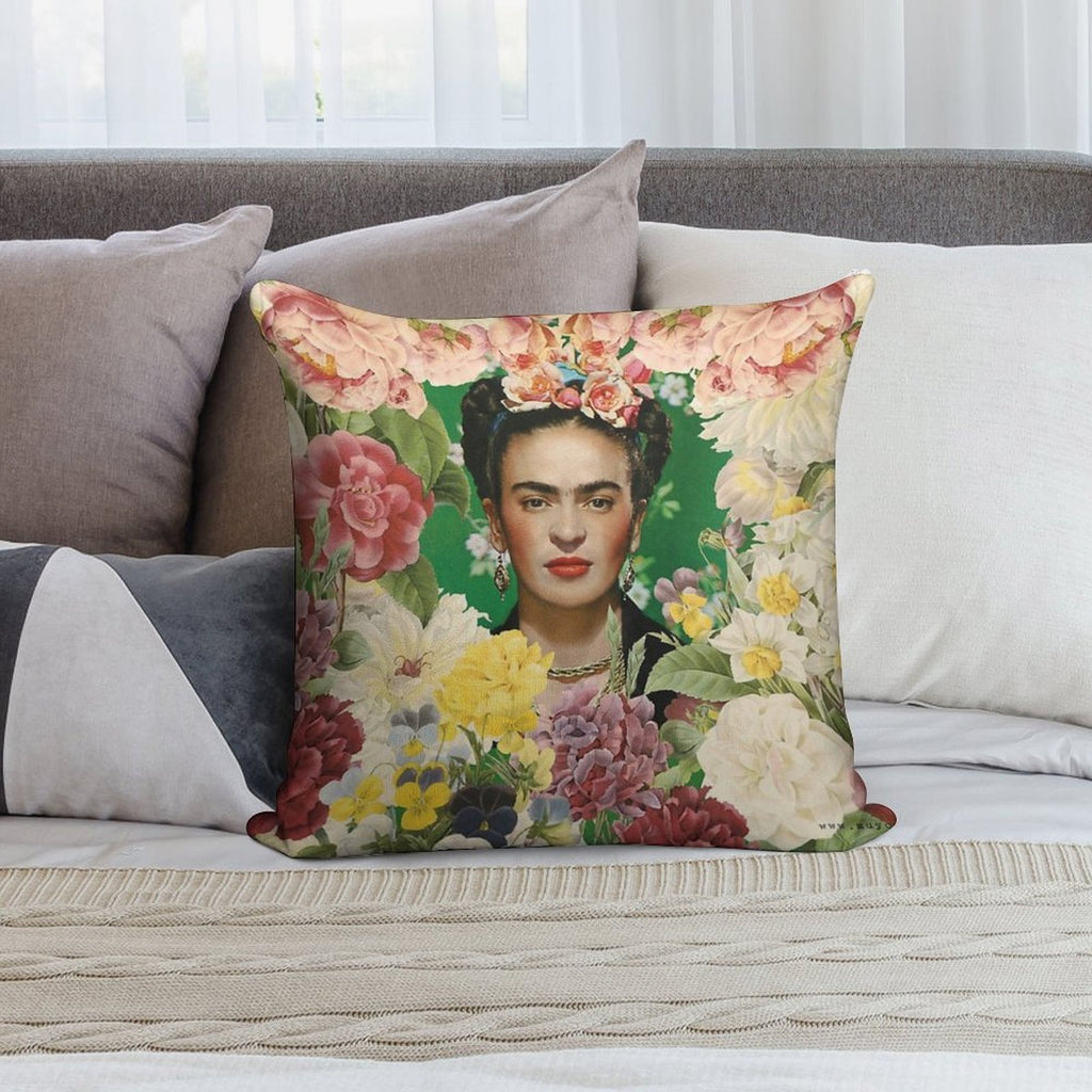 Frida Kahlo IV Soft Fade-Resistant Throw Pillow