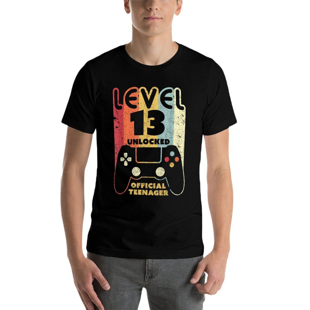 Level 13 Unlocked 13th Birthdaynage Vintage  Odor-resistant T-Shirt