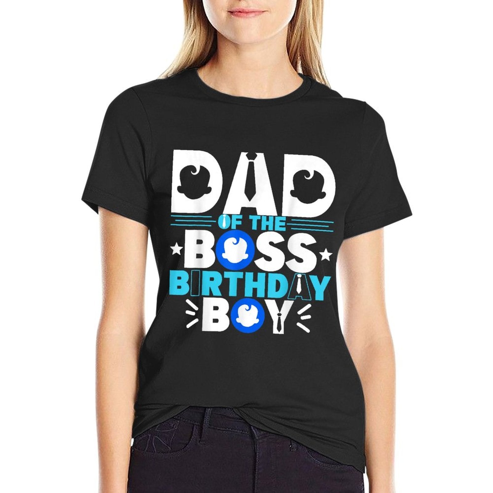 Dad Of The Boss Birthday Boy Baby Decor Family Matching  Affordable Price T-Shirt