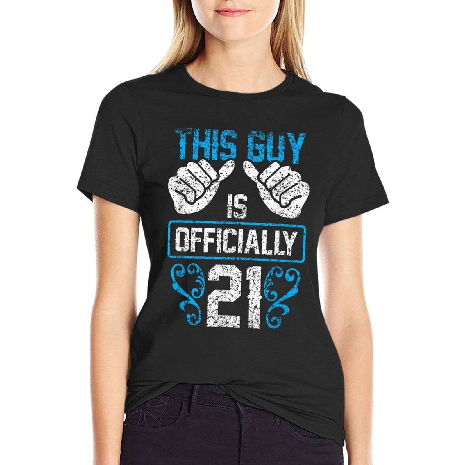 This Guy Is Officially 21 Party 21St Birthday Celebrate Comfortable T-Shirt
