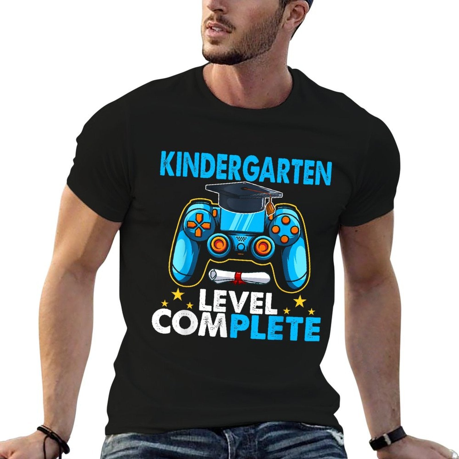 Kindergarten Level Complete Last Day Of School Graduate Boys Comfortable T-Shirt