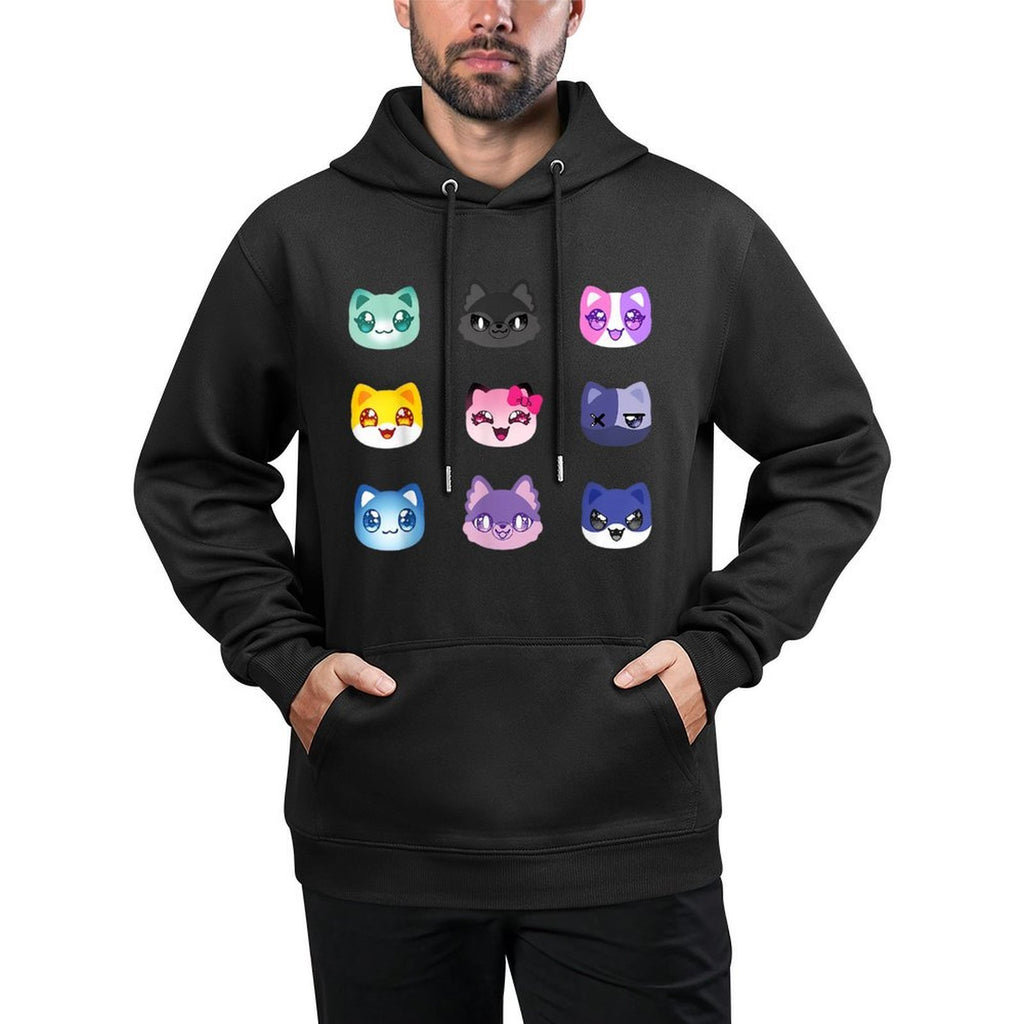Meemeow Cats Plush Squishy Birthday Decorations Moisture-Wicking Hoodie