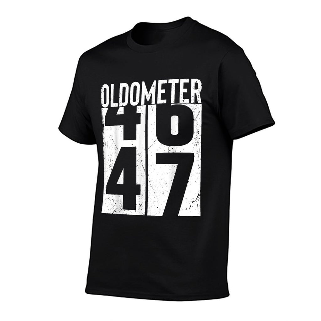 Funny 47 Years Old 47th Birthday Odometer Oldometer Gift Men  Relaxed-fit T-Shirt