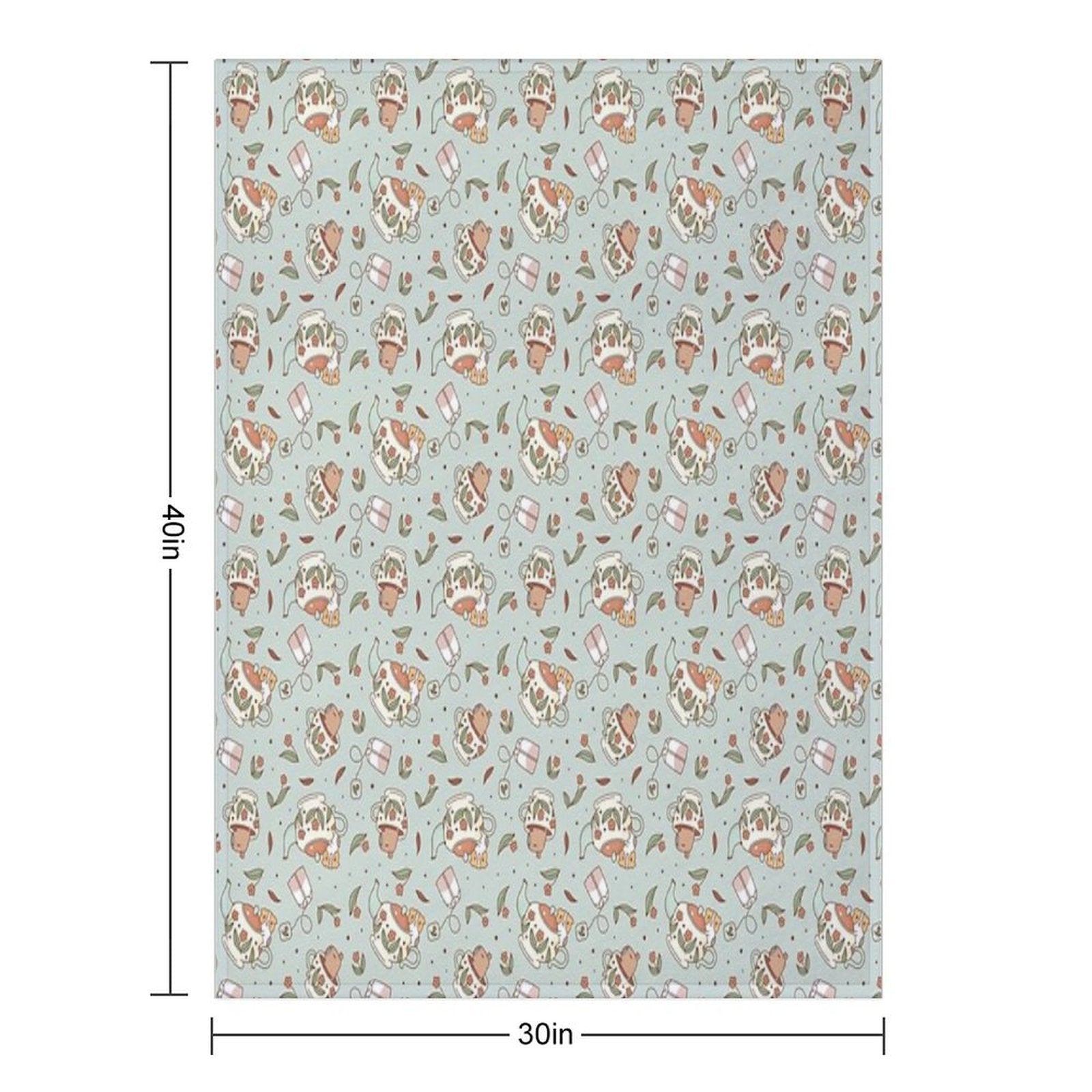 Guinea Pig And Capybara Tea Party Pattern, Bubu And Moonch Versatility Throw Blanket