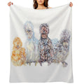 Silkie Chicken Huddle Compact Throw Blanket