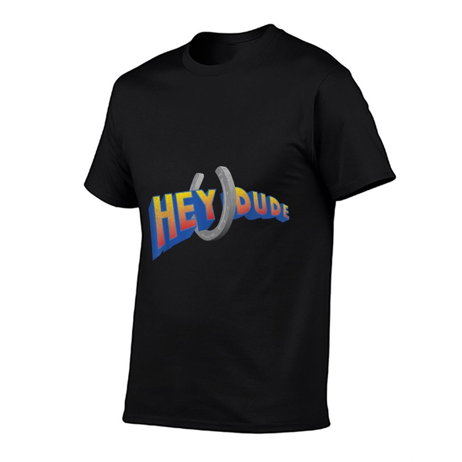 Nickelodeon Hey Dude TV Show Logo  Ribbed Collar T-Shirt
