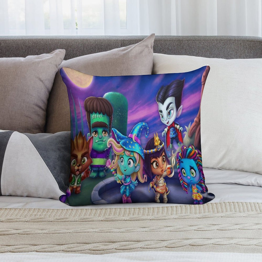 Super Monsters Soft Reinforced Edging Throw Pillow