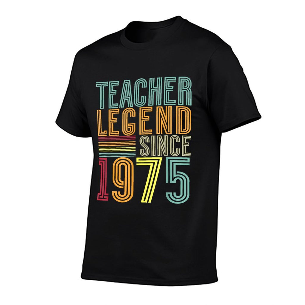 Teaching Legend 1975 50 Years School 50th Birthday Teacher  Heathered Texture T-Shirt