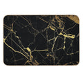 Black Gold Marble  Pet-Safe Bath Mat