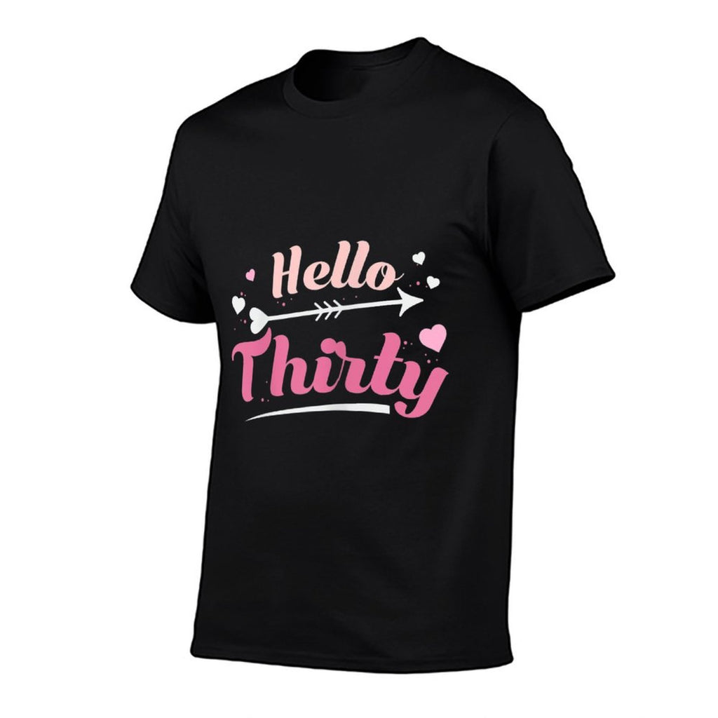Womens Hello Thirty Apparel Women 30th Birthday  Summer-ready Fabric T-Shirt